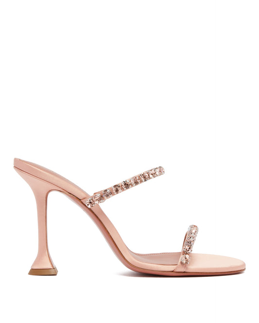 Sandali Gigi Con Cristalli Rosa