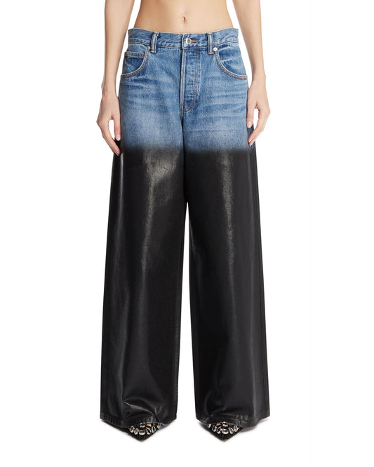 Jeans A Gamba Larga Surge Blu