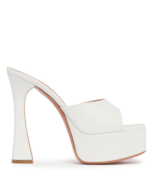 Mules Con Plateau Dalida Bianche