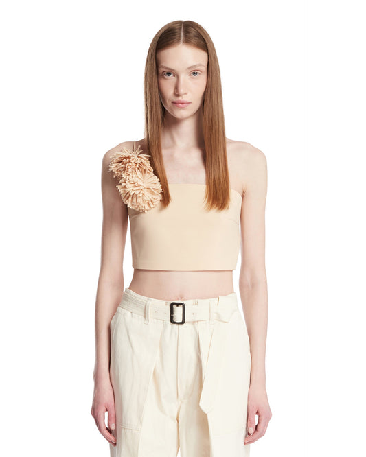 Top Cropped Beige