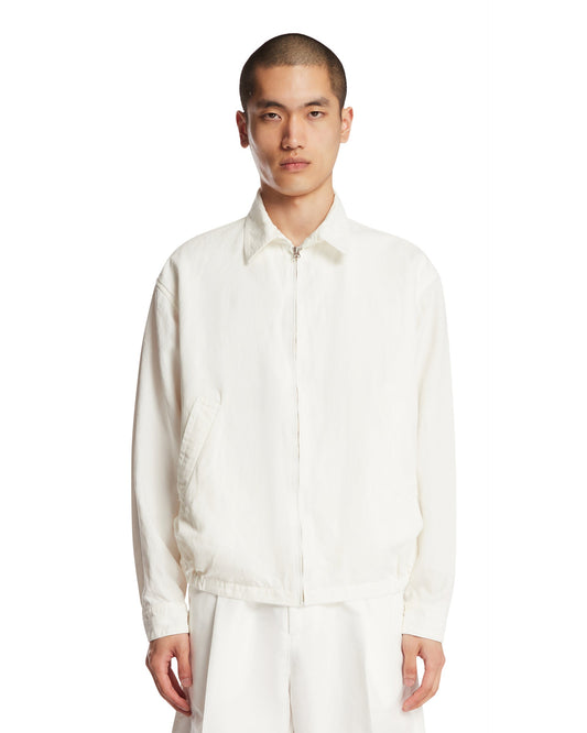 Giacca Gaba Zip Blouson Bianca