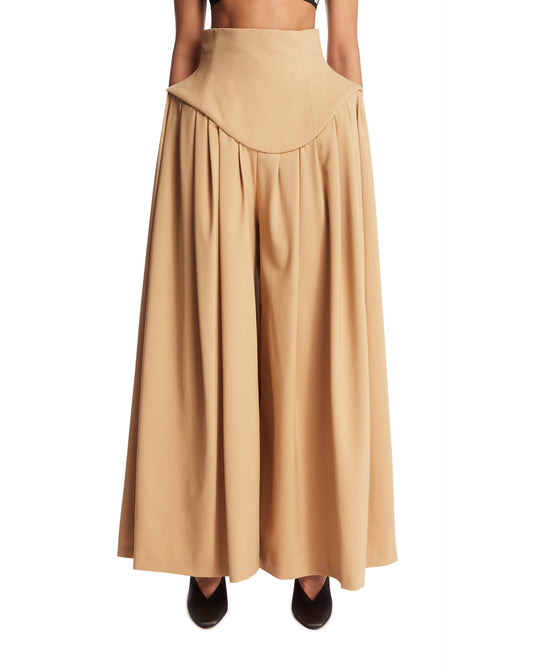 Pantaloni Scultura Beige