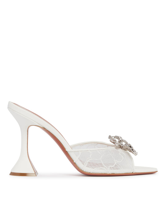Mule Rosie In Pizzo Bianche