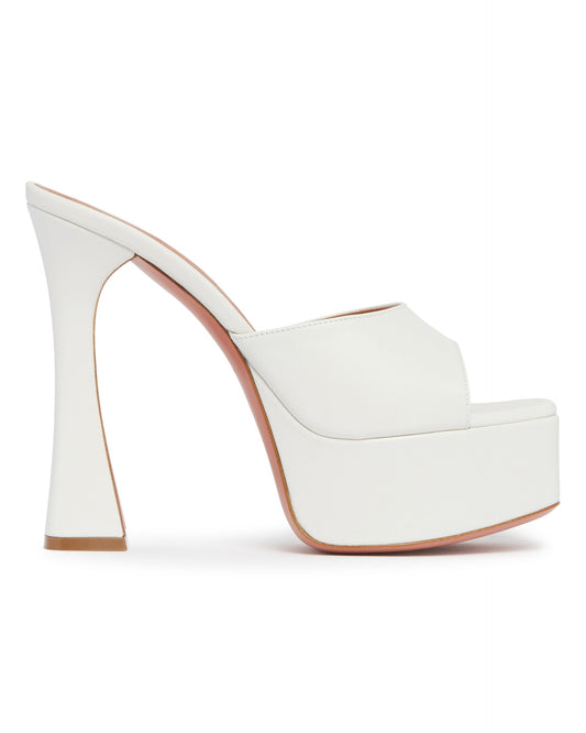 Mules Con Plateau Dalida Bianche