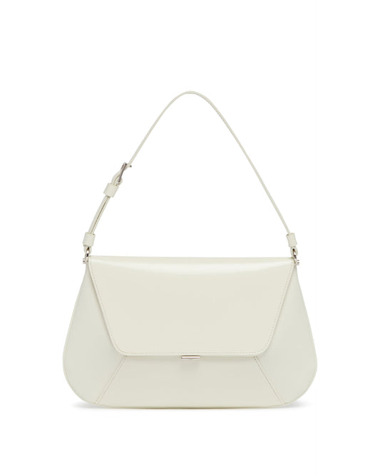 Borsa A Spalla Ami In Pelle Bianca