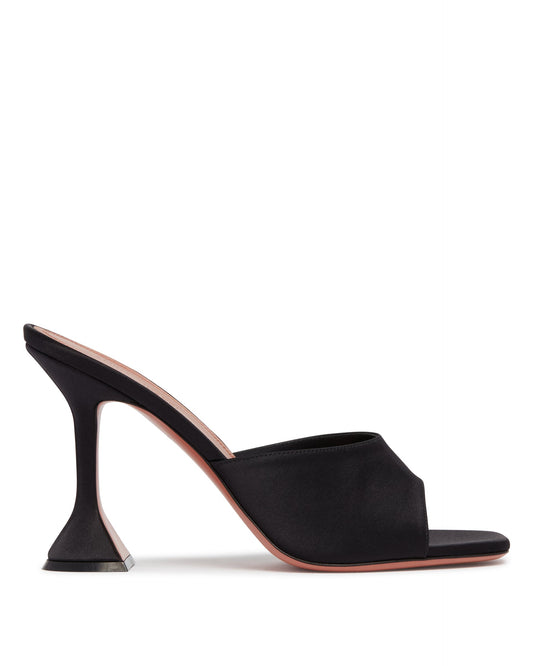 Mules Lupita In Raso Nero
