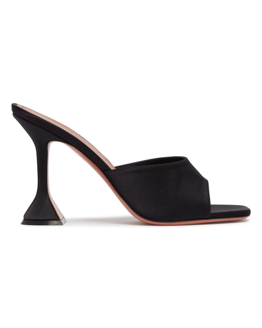 Mules Lupita In Raso Nero