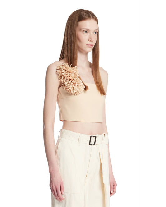 Top Cropped Beige