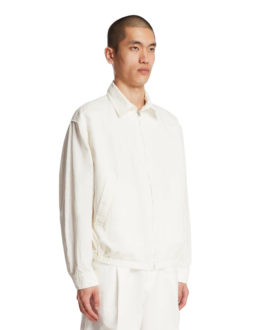 Giacca Gaba Zip Blouson Bianca